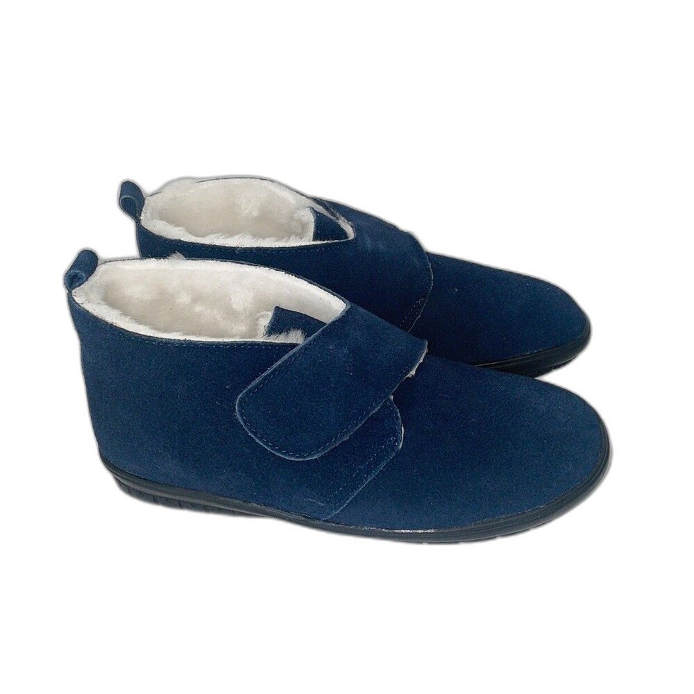 The TOG Shop Womens Vintage Genuine Suede Winter Boots Size 6 Faux Fur Lined